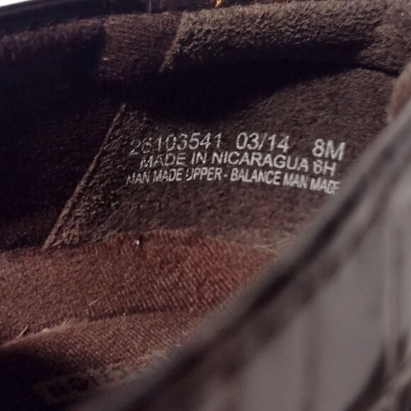 Clarks Collection Womens Brown Croc Pattern Slip-On Loafers Size 8M Alligator - Picture 9 of 9